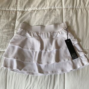 Kyodan Active White Ruffle Tennis Skort